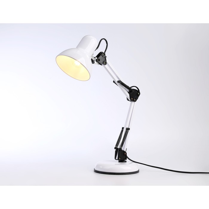 Настольная лампа со сменной лампой Ambrella light, Desk, DE7713, E27, цвет белый - фото 1907843419