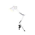 Настольная лампа со сменной лампой DE7719, E27, 40Вт, 150х150х660 мм, цвет белый - фото 4129882