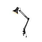 Настольная лампа со сменной лампой DE7722, E27, 40Вт, 150х150х660 мм, цвет чёрный - фото 4129888