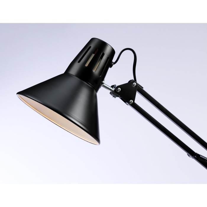 Настольная лампа со сменной лампой E27 на струбцине Ambrella light, Desk, DE7722, E27, цвет чёрный - фото 1926816911