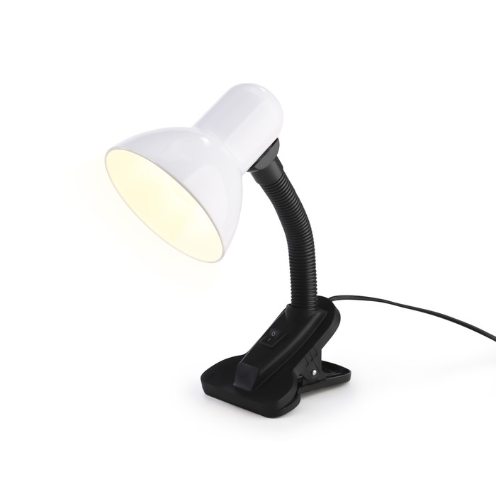 Настольная лампа со сменной лампой E27 с прищепкой Ambrella light, Desk, DE7707, E27, цвет белый