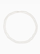 Бусы «Классика» шар №8, белые, L=140 см - Фото 1