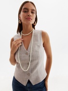 Бусы «Классика» шар №8, белые, L=140 см - Фото 6