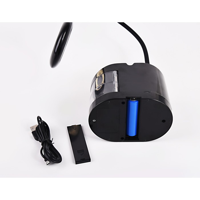 Настольная светодиодная лампа со встроенной аккумуляторной батареей и органайзером Ambrella light, Desk, DE562, LED, 4 Вт, 200Lum, 4200К, цвет чёрный - фото 1909305899