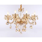 Подвесная классическая люстра с хрусталём Ambrella light, Classic, TR4907, 8хE14, цвет золото - Фото 1