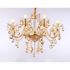 Подвесная классическая люстра с хрусталём Ambrella light, Classic, TR4907, 8хE14, цвет золото - Фото 6