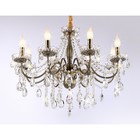 Подвесная классическая люстра с хрусталём Ambrella light, Classic, TR4950, 8хE14, цвет бронза - Фото 4