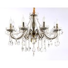 Подвесная классическая люстра с хрусталём Ambrella light, Classic, TR4950, 8хE14, цвет бронза - Фото 5