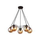 Люстра подвесная Ambrella light, Traditional, TR9022, 5хE14, цвет чёрный - Фото 1