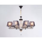 Люстра подвесная с абажуром и хрусталём Ambrella light, Modern, TR4618, 8хE27, цвет кофе, золото - Фото 2