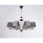 Люстра подвесная с абажуром и хрусталём Ambrella light, Modern, TR4618, 8хE27, цвет кофе, золото - Фото 4