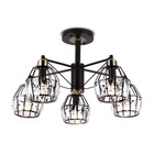 Люстра подвесная с хрусталём Ambrella light, Traditional, TR5870, 5хE14, цвет темный кофе, бронза - Фото 2