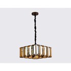 Люстра подвесная с хрусталём Ambrella light, Traditional, TR5150, E14, цвет кофе - Фото 4