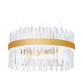 Люстра светодиодная подвесная с хрусталём Ambrella light, Traditional, TR5010, 70 Вт, 5250Lum, 3000-6400К, цвет золото