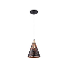 Светильник подвесной Ambrella light, Loft, TR8431, E27, цвет чёрный, золото
