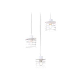 Светильник подвесной в стиле лофт Ambrella light, Traditional, TR8078, 3хE27, цвет белый