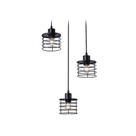 Светильник подвесной в стиле лофт Ambrella light, Traditional, TR8081, 3хE27, цвет чёрный