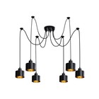 Подвесной светильник в стиле лофт TR8132, E27х6, 40Вт, 700х700х135 мм, цвет чёрный - фото 4130771