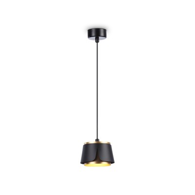 Светильник подвесной со сменной лампой Ambrella light, Techno family, TN71247, GX53, цвет чёрный, золото