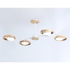 Светильник светодиодный подвесной Ambrella light, LineTech, FL51609, 4хLED, 28 Вт, 2100Lum, 3000-6400К, цвет белый, светлое дерево - Фото 4