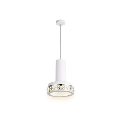 Светильник светодиодный подвесной Ambrella light, Ice, FA9488, LED, 18 Вт, 1350Lum, 4200К, цвет белый, хром