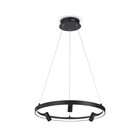 Светильник светодиодный подвесной с пультом Ambrella light, LineTech, FL5284, LED, 50 Вт, 3750Lum, 3000-6400К, цвет чёрный 10053763 - фото 313019226