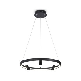 Светильник светодиодный подвесной с пультом Ambrella light, LineTech, FL5284, LED, 50 Вт, 3750Lum, 3000-6400К, цвет чёрный 10053763