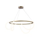 Светильник светодиодный подвесной с пультом Ambrella light, Line, FL10511, LED, 84 Вт, 6300Lum, 3000-6400К, цвет латунь - Фото 1