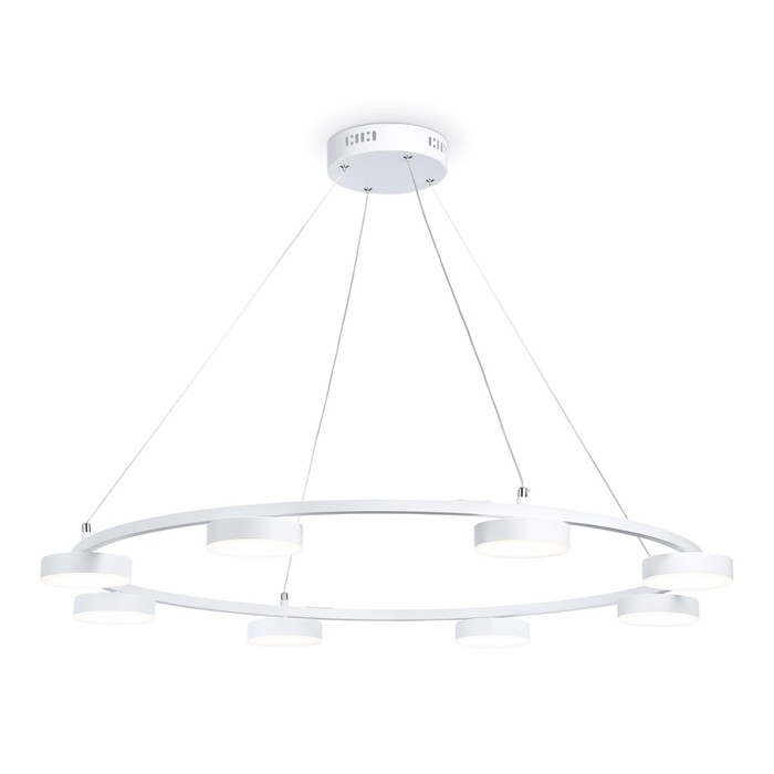 Светильник светодиодный подвесной с пультом Ambrella light, LineTech, FL51761, 9хLED, 67 Вт, 5025Lum, 3000-6400К, цвет белый - Фото 1