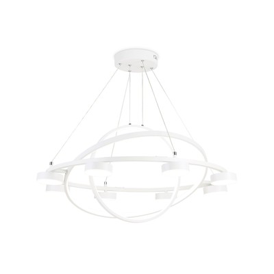 Светильник светодиодный подвесной с пультом Ambrella light, LineTech, FL51777, 11хLED, 112 Вт, 8400Lum, 3000-6400К, цвет белый