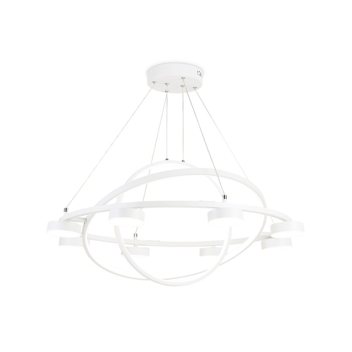 Светильник светодиодный подвесной с пультом Ambrella light, LineTech, FL51777, 11хLED, 112 Вт, 8400Lum, 3000-6400К, цвет белый - Фото 1