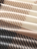 Плед флисовый «Экономь и Я. Клетка», 150×130 см, флис 160 г/м², бежевый - Фото 2