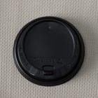 Крышка пластиковая одноразовая для стакана чёрная, с клапаном, d=8 см - Фото 3