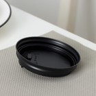 Крышка пластиковая одноразовая для стакана чёрная, с клапаном, d=8 см - Фото 4