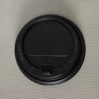 Крышка пластиковая одноразовая для стакана чёрная, с клапаном, d=9 см - Фото 3