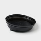 Крышка пластиковая одноразовая для стакана чёрная, с клапаном, d=9 см - Фото 4