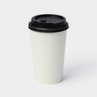 Крышка пластиковая одноразовая для стакана чёрная, с клапаном, d=9 см - Фото 7