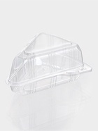 Контейнер для кусочка торта одноразовый, крышка, пластик, 8.5×11.5×6.5 см, прозрачный - Фото 3