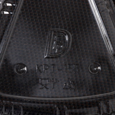 Контейнер для кусочка торта одноразовый, неразьёмная крышка, пластик, 8.5×11.5×6.5 см, прозрачный