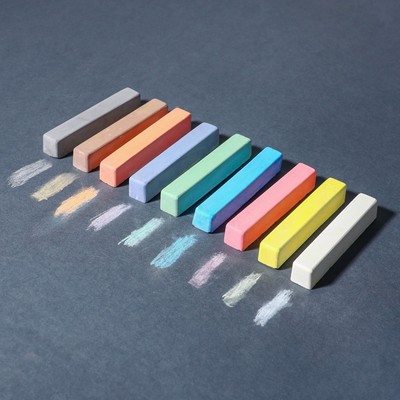 Мелки цветные, школьные, 9 шт., «Супергерой»