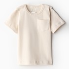 Комплект детский (футболка и шорты) MINAKU, цвет молочный, рост 92-98 см - фото 24387348