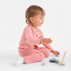 Комплект детский (кофта и штаны) MINAKU, цвет пыльно-розовый, рост 86-92 см - фото 23014489