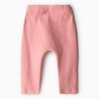 Комплект детский (кофта и штаны) MINAKU, цвет пыльно-розовый, рост 86-92 см - фото 22939123