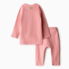 Комплект детский (кофта и штаны) MINAKU, цвет пыльно-розовый, рост 104 см - Фото 13