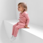 Комплект детский (кофта и штаны) MINAKU, цвет пыльно-розовый, рост 110 см 9538679 - фото 14232622