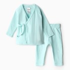 Комплект детский (кофта и штаны) MINAKU, цвет голубой, рост 74-80 см - фото 26568615