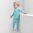 Комплект детский (кофта и штаны) MINAKU, цвет голубой, рост 110 см - Фото 4