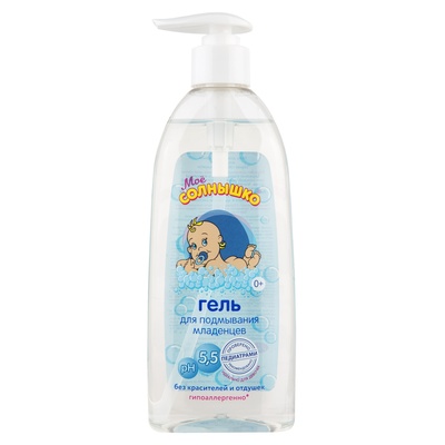 Гель для подмывания младенцев «Моё солнышко» гипоаллергенный, без запаха, 400 мл