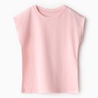Пижама для девочки (футболка и шорты) MINAKU, цвет розовый, рост 110 см - Фото 4