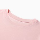 Пижама для девочки (футболка и шорты) MINAKU, цвет розовый, рост 110 см - Фото 5